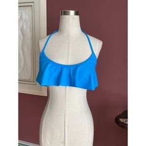 VS Victoria's Secret blue ruffled bikini top M